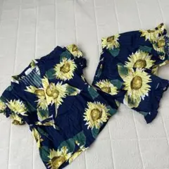 BREEZE 甚平 ひまわり❁⃘女の子♡110cm