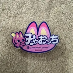 みゃおっち　おなまえアクリルバッジ たまごっちふぁくとり〜