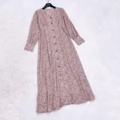 エヌナチュラルビューティーベーシック　ロングワンピース　花柄