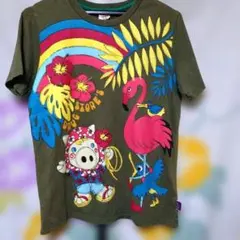 drug store's 半袖Tシャツ カーキ キャラクター柄のサムネイル