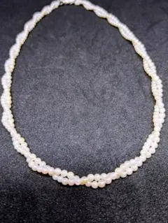 【美品】2連ベビーパールネックレス