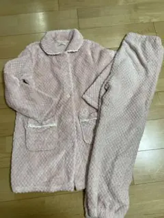 マタニティ　授乳服　モコモコ　レディース　パジャマ　M-Lサイズ