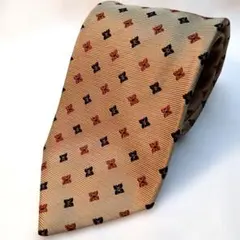 DAKS LONDON ネクタイ シルク100% 日本製 ゴールド【美品】