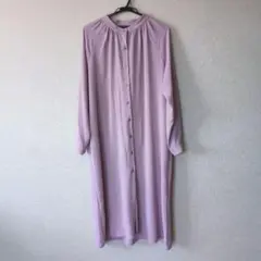 新品　長袖シャツワンピース　マタニティワンピース　ゆったりワンピース　授乳可
