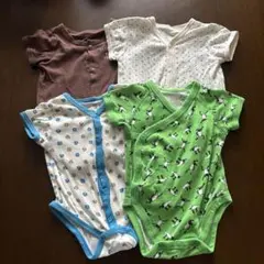 ベビー肌着 4枚セット まとめ売り ボディ肌着 60