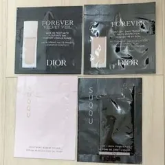 Dior & SUQQU ファンデーション、化粧下地サンプル 4パック