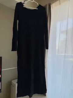 GRL リブニットロングワンピース