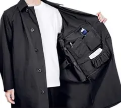 less is レスイズ × ABAHOUSE ブラック バッグレスコート L