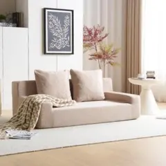 ラスト1点！ビッグセール！2人掛けソファベッド フロアソファ コンパクト