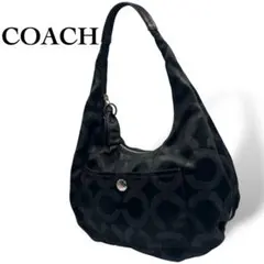美品 COACH ショルダーバッグ ワンショルダー シグネチャー 黒