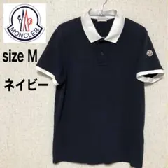 モンクレール MONCLER✨フリル襟 ポロシャツ 黒 ブラック/ワッペン