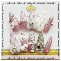 ネイルチップ オーダー受付中 量産型 ワンホン マグネット オタク 推し活 韓国