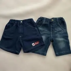 ショートパンツ デニム ハーフパンツ 80 ベビー　べべ　bebe FO