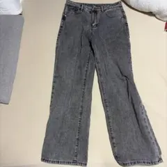 DAZY グレー ワイドレッグデニム XLサイズ