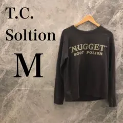 【美品】T.C.Soltion M トレーナー スウェット メンズ ブラウン 茶
