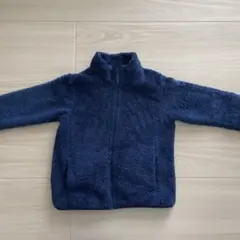 ネイビー フリースジャケット ジッパー付き