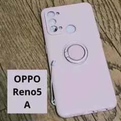 OPPO Reno5 A シリコンスマホケース ピンクのサムネイル