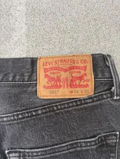 週末限定【USED】LEVI'S 501 ブラックデニム W33 L30 メキ製