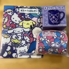 산리오 キャラクター大賞 当たり 쿠지 3점 세트