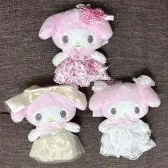 レディマイメロディ　マイメロ　マスコットホルダー　サンリオ　バラ　ドレス　リボン