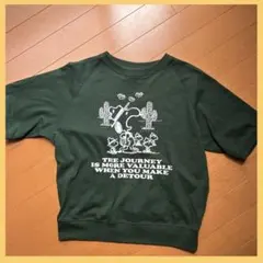 ⭐️ラスト1点❣️⭐️PEANUTS スヌーピー Tシャツ 150 グリーン　美品