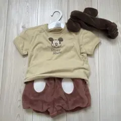 Disney ミッキーマウス Tシャツ・ショートパンツ 70-80