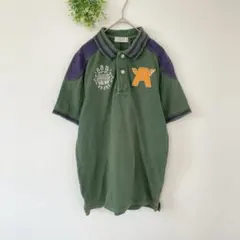 バックナンバー［M］ヴィンテージ刺繍×ビッグワッペン◎バイカラーポロシャツのサムネイル