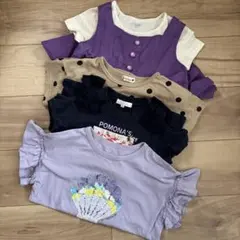 まとめ売り　120 女の子　Tシャツ　通園　通学