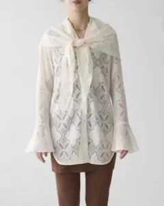 【CINAMOD】SCARF SET SHIRTS