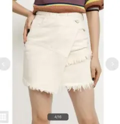 美品スライ　タイトスカート　DAMAGE DENIM ミニスカ　デニム　スカパン