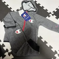 Champion フード付きジャージ 80cm グレー 薄手 キッズ ベビー