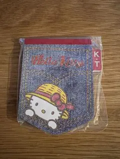 【レア】2005ハローキティHelloKittyデニム柄 メモ帳 平成 レトロ