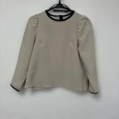 a.v.v 長袖 ブラウス ベージュ S