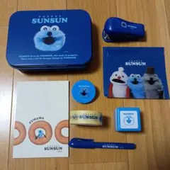 【新品】PUPPET SUNSUN かわいくて便利な缶ケース入りミニ文具セット