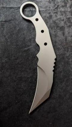 ダミーナイフ　タントーカランビット　両刃風装飾ベベル ダミーナイフ タントーカランビット 両刃風装飾ベベル