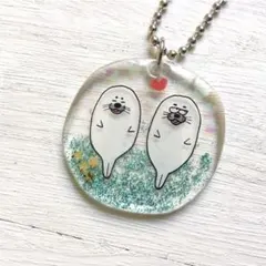毛！かわいすぎ！アザラシキーホルダー 月ver. とっかりセンター