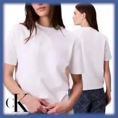 Calvin Klein【新品/タグ付/正規品】大人カジュアル白Tシャツ