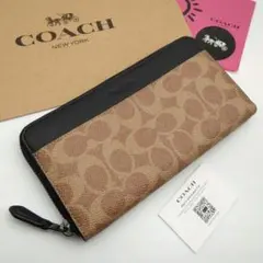 新作モデル　COACH　長財布　メンズ