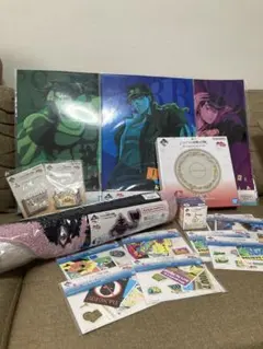 ジョジョ 一番くじ まとめ売り 大皿、ラグマット、ミニュアチャームetc..
