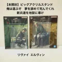 【未開封】1番くじ 進撃の巨人 獣の巨人は俺が仕留める ビッグアクリルスタンド