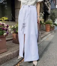 Ameri VINTAGE SLIT SKIRT LAYERED PANTS