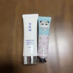 雪肌精 ハンドセラム ＆ 猫柄 ハンドクリーム セットのサムネイル