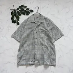 8349✾マックレガー✾半袖シャツ【L】チェック/コットン/オープンカラーのサムネイル