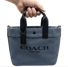 COACH コーチ キャンバス トートバッグ グレー