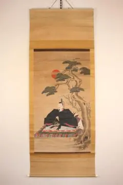 雪村　水墨【　松　鷹　図　】　複製画【重要文化財】　紙本掛軸　特製収納箱NO31 松鷹図 文化遺産オンライン