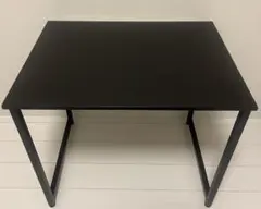 サンワダイレクト シンプルワークデスク ブラック　幅80cm×奥行60cm