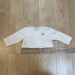 familiar ホワイト カーディガン　ボレロ