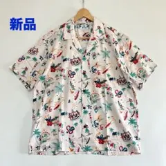 Schott】 ショット 長袖アロハシャツ オープンカラーシャツ クラーケン