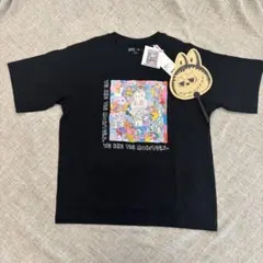 【ピンク黒2枚セット】ユニクロ✖️ポップマート ラブブTシャツ Mサイズ