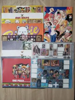 ONE PIECE アートコレクションシールセット＆最強ジャンプ付録ノートセット